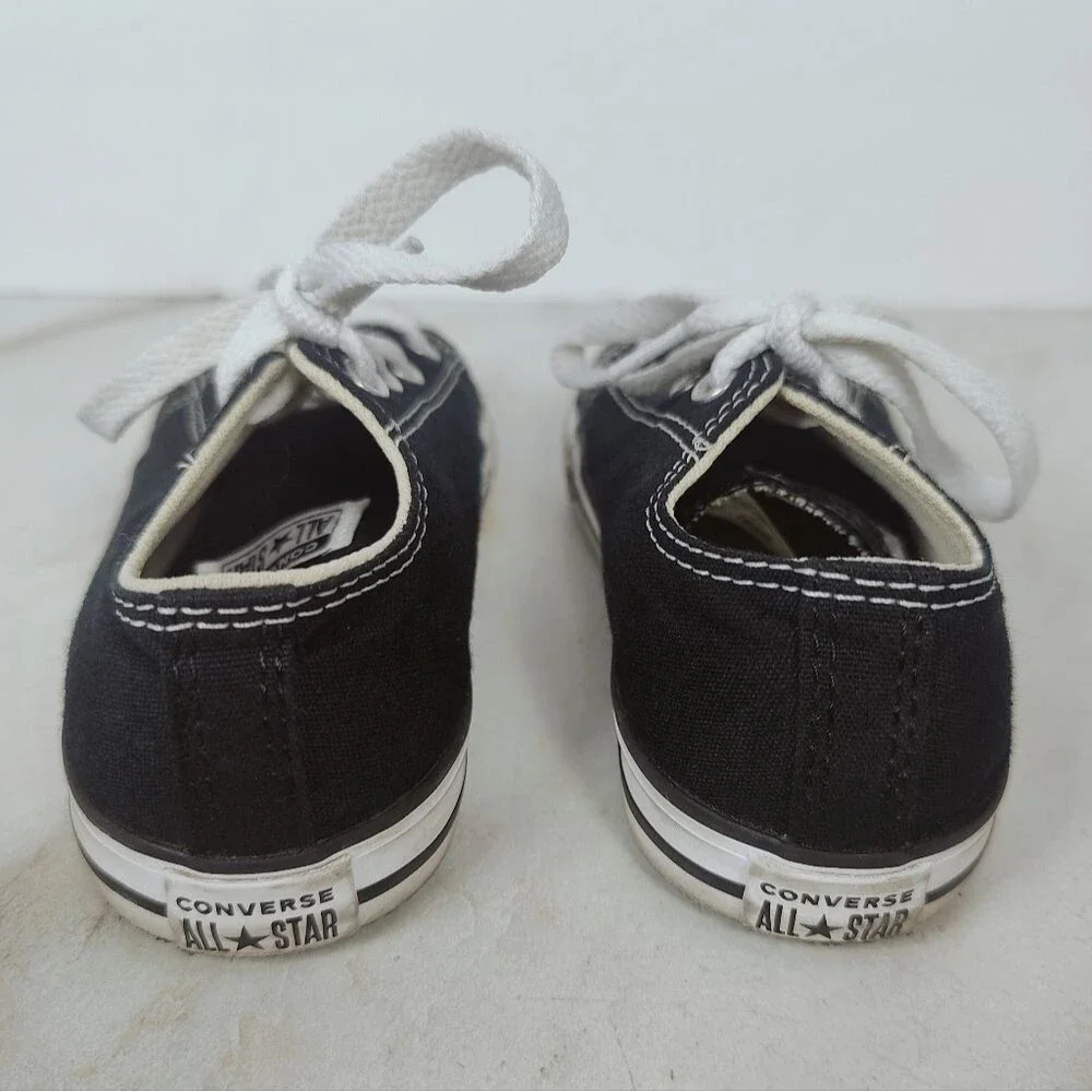 Converse Baby Toddler Chuck Taylor All Star Black Canvas Low Top Sneakers, 10